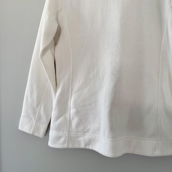 Calvin Klein White Ribbed Zip-Up Jacket - Picture 7 of 10
